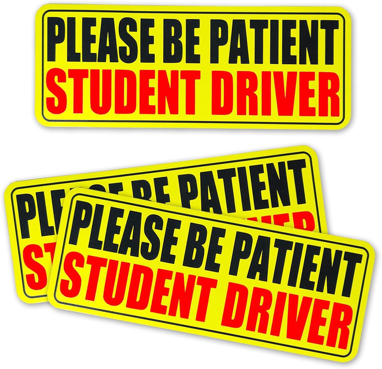 Three-Piece Set Versus Reflective Reuse: Safety Bumper Stickers for New... Drivers