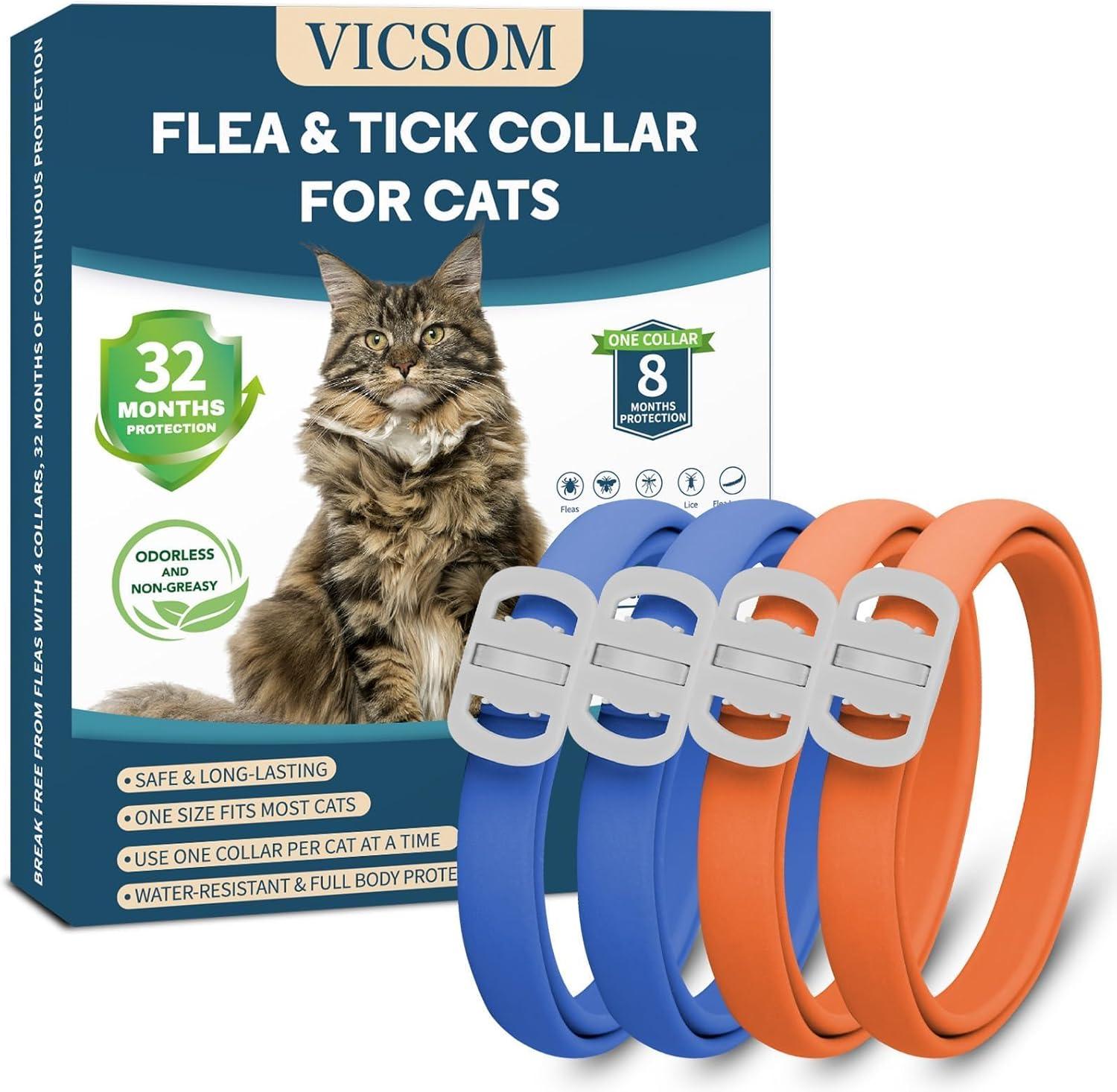 VICSOM 32-Month Flea Collar Showdown: Tested for Cat Longevity