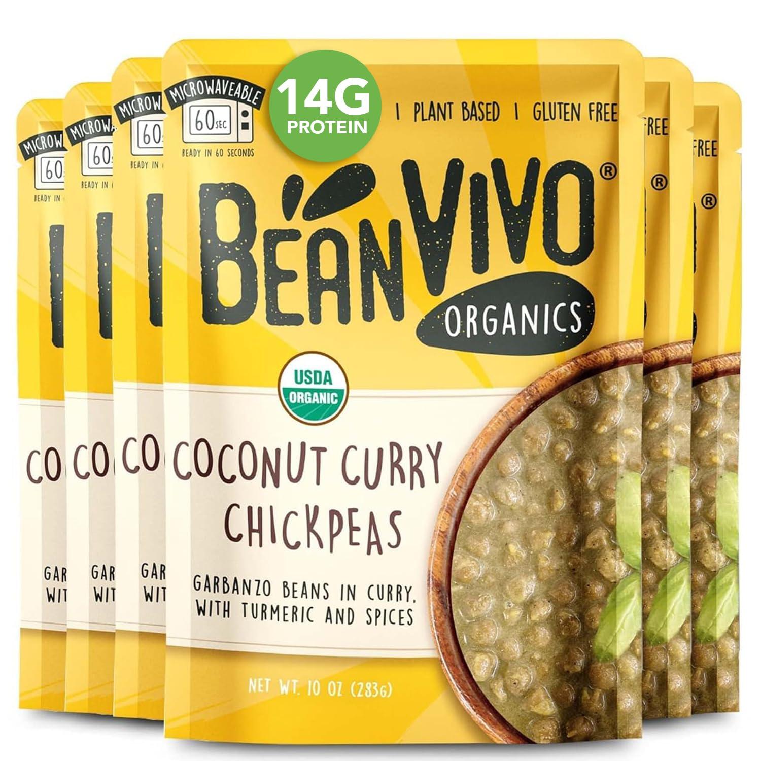 Coconut Curry Chickpeas Showdown: Fiber Power Meets Microwave Convenience in Plant-Based Meals