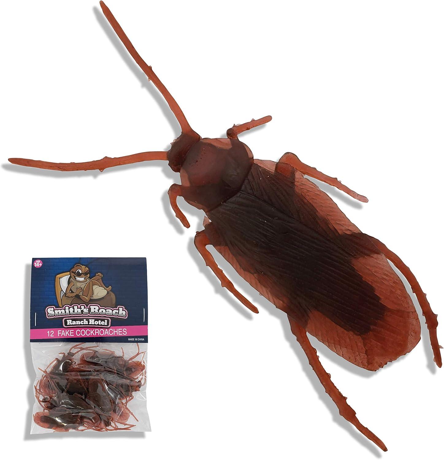 12 x Fake Roaches vs. Realistic Plastic Bugs: Tested for Prank Shock