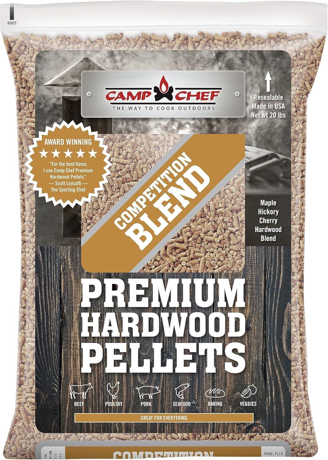 Camp Chef's Competition Blend - Tested for Smoke & BBQ vs. Standard Wood Pellets