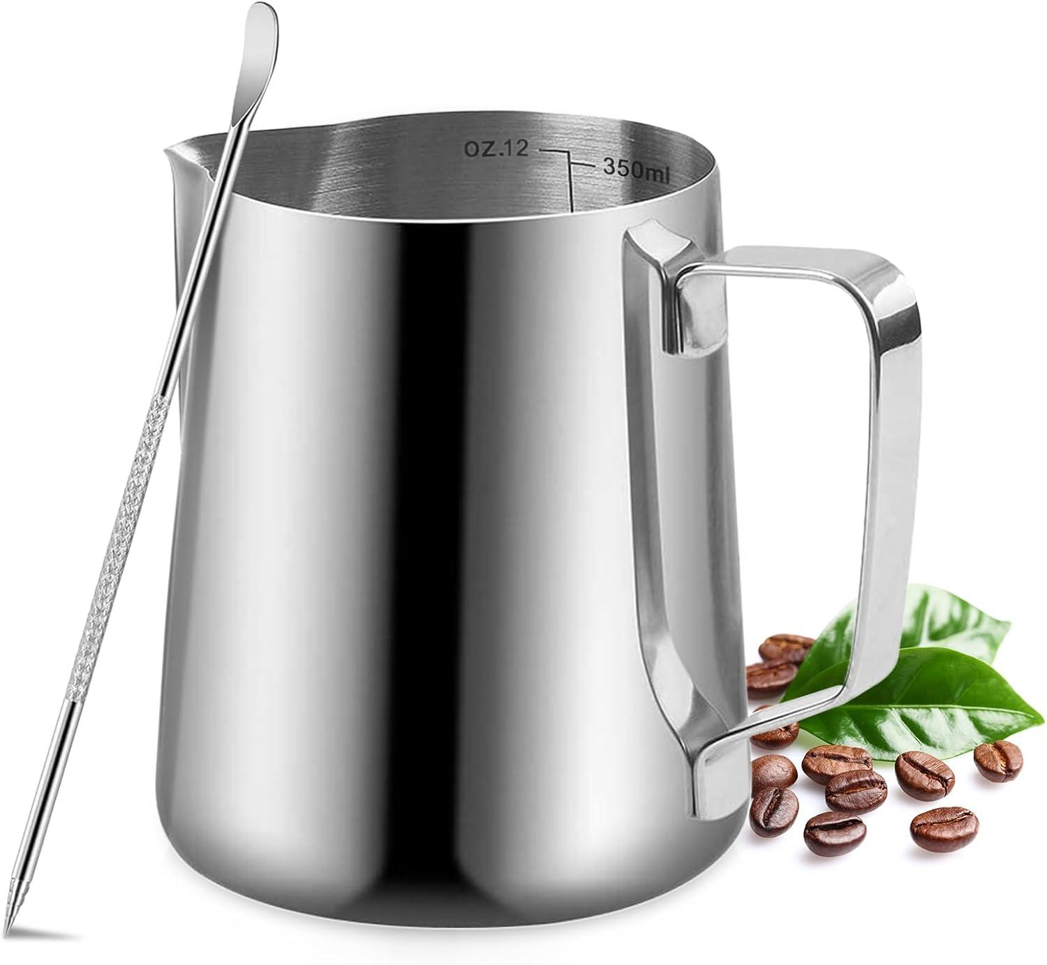 Milk Frother Showdown: 350ml Steamer vs. 600ml Decorator with Pen (Surprising Barista Benefit)