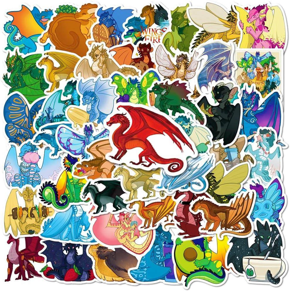 Wings of Fire Stickers Waterproof 'Versus' Reusable Options For Phone Decor
