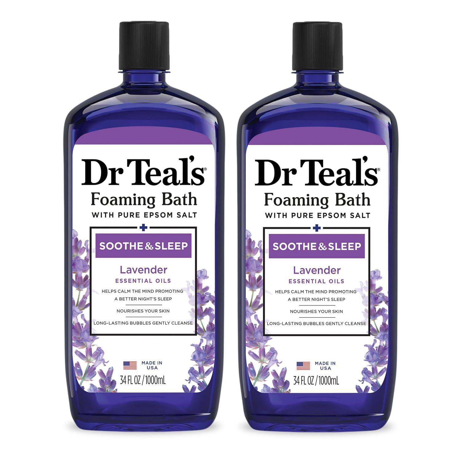 Dr Teal's Foaming Bath (Pure Epsom Salt) vs Soothe & Sleep (Lavender): Tested for