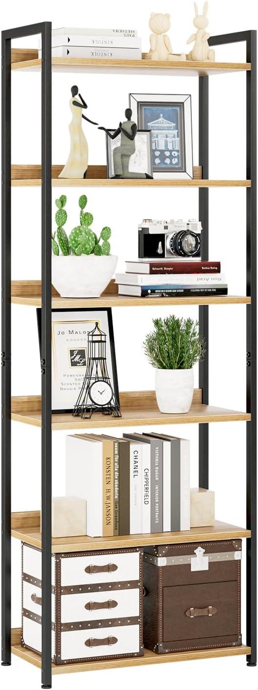 Surprising Industrial Bookshelf Design: Tested for Space-Saving Storage