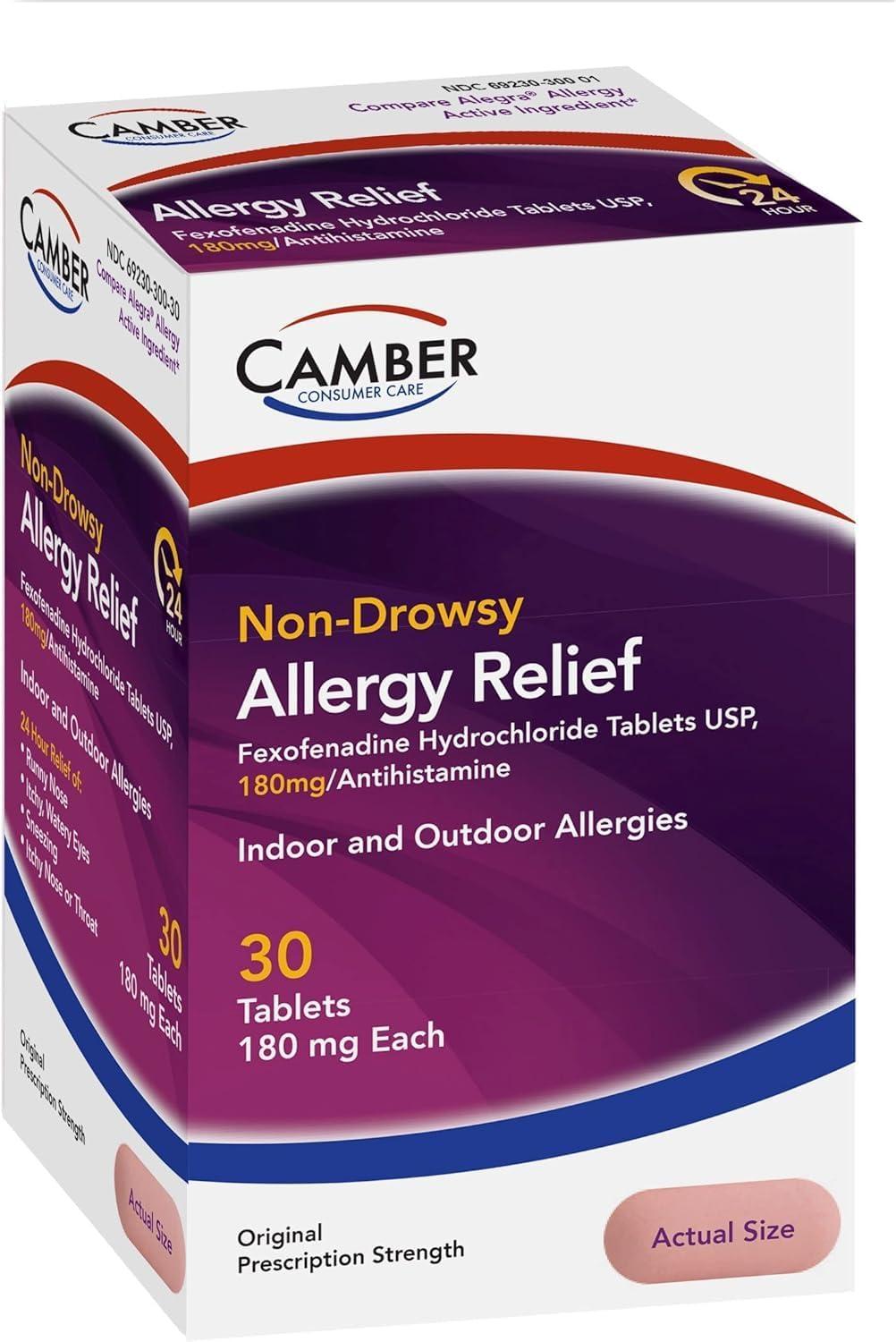 Non-Drowsy Camber vs. 24-Hour Formula...tested for seasonal relief