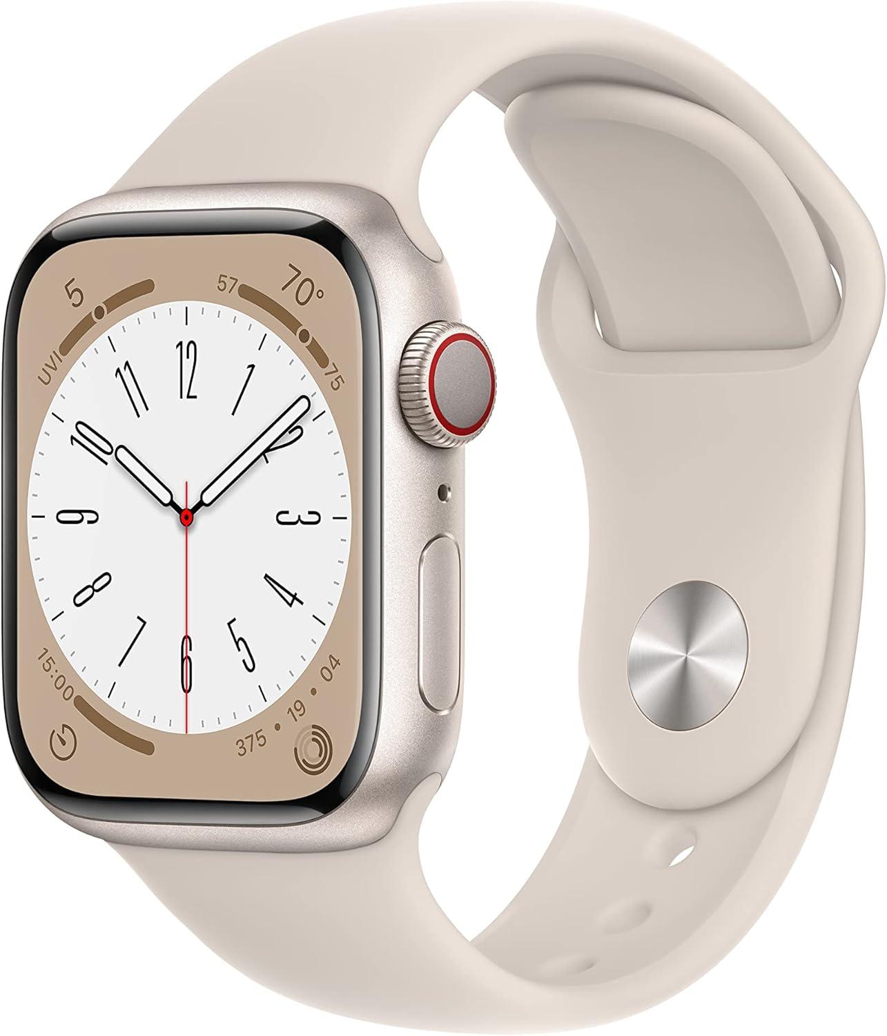 Apple Watch Showdown: GPS + Cellular vs. Renewed Starlight Sport Band (M/L)