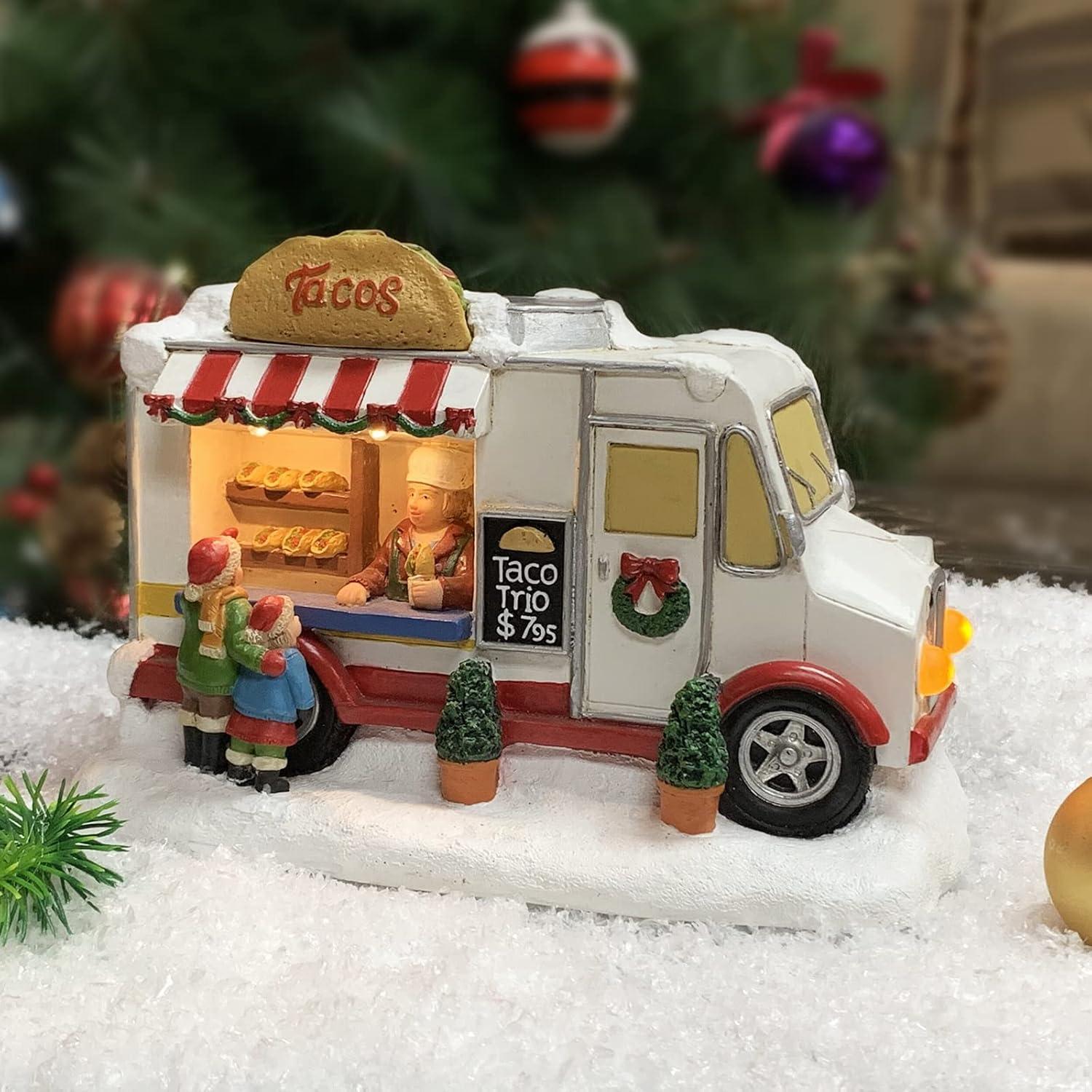 Surprising LED Taco Power: Christmas Village Battery-Free Showdown