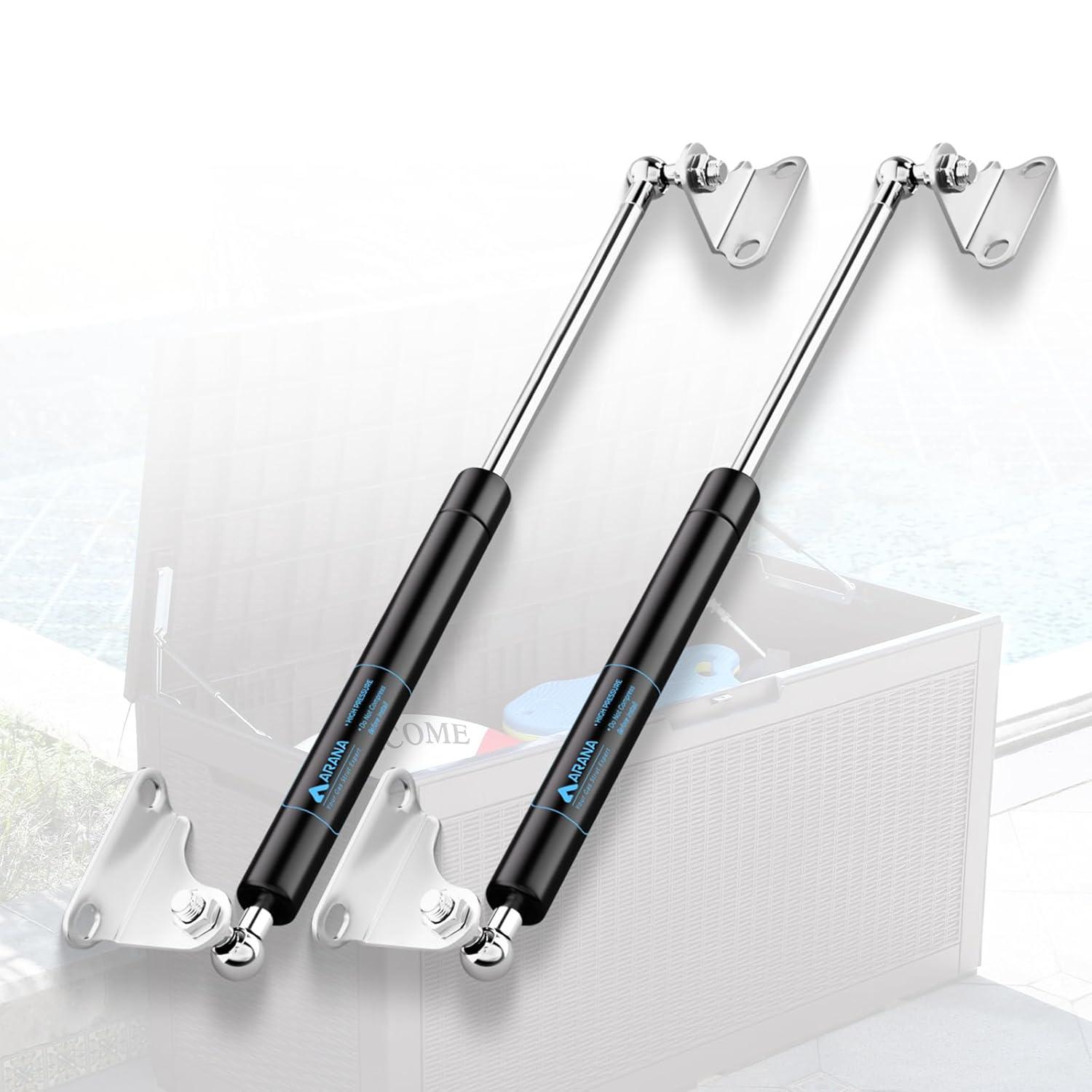 RV Upgrade Showdown: ARANA 300N/67LB Struts vs. 75lb Support Tested for Heavy-Duty Door & Camper Shell Stability