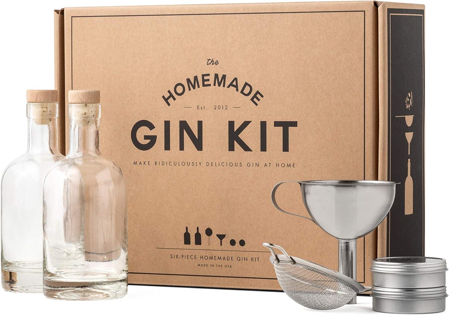 W&P Homemade Gin Kit Showdown: Botanical Blend, Juniper Berries, DIY in Kitchen
