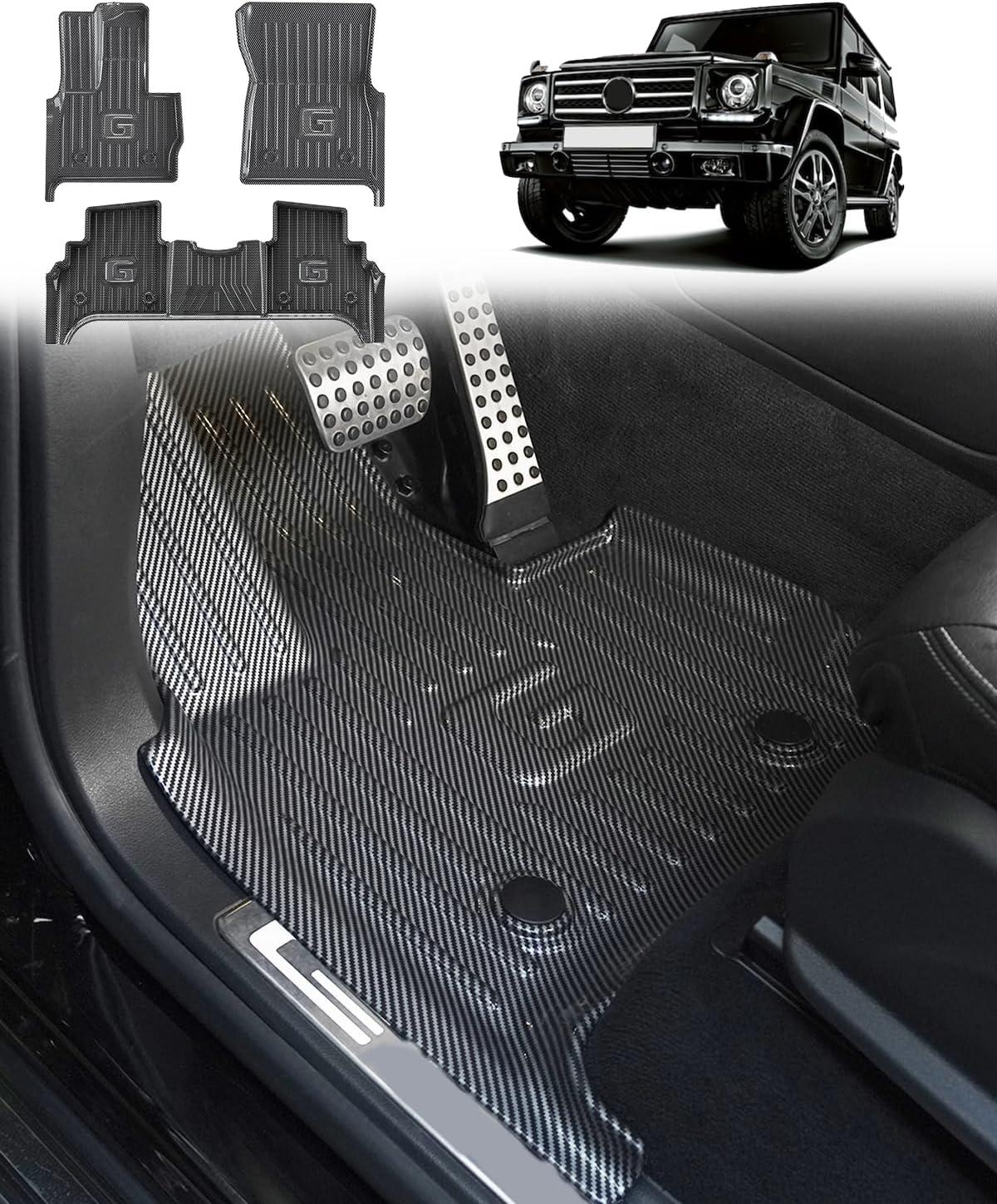 Carbon Fiber Pattern vs. TPE Rubber All Weather: Surprising Floor Mats Showdown for G Class 2019-2024