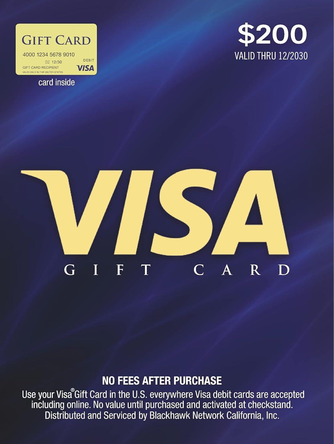 Visa $200 Gift Card (Plus $6.95 Fee) Versus No-Fee Options: Surprising Insight for Holiday Shopping