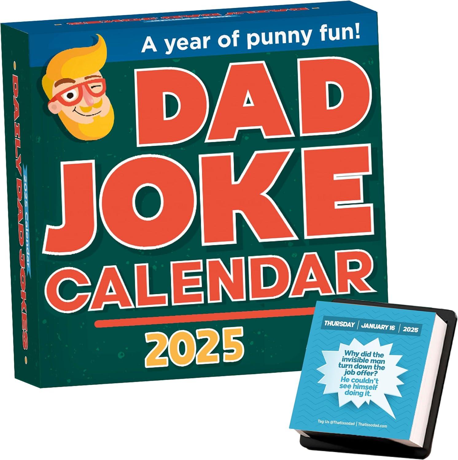 Dad Joke Calendar 2025: Tested for Holiday Fun, Unique Page-A-Day Design as Surprising Gift