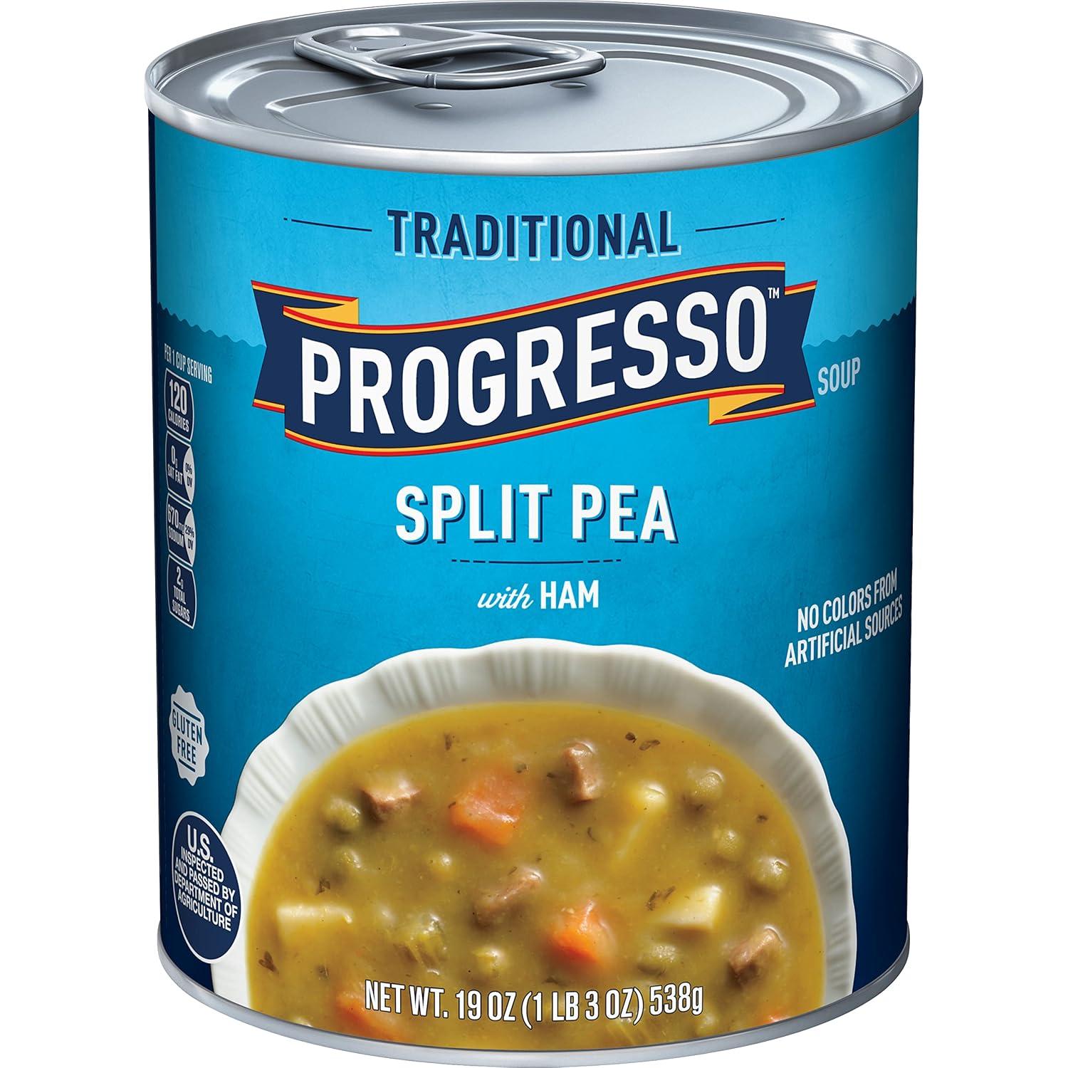 Progresso Split Pea Ham Soup Tested: 19 oz Canned Option for Gluten-Free