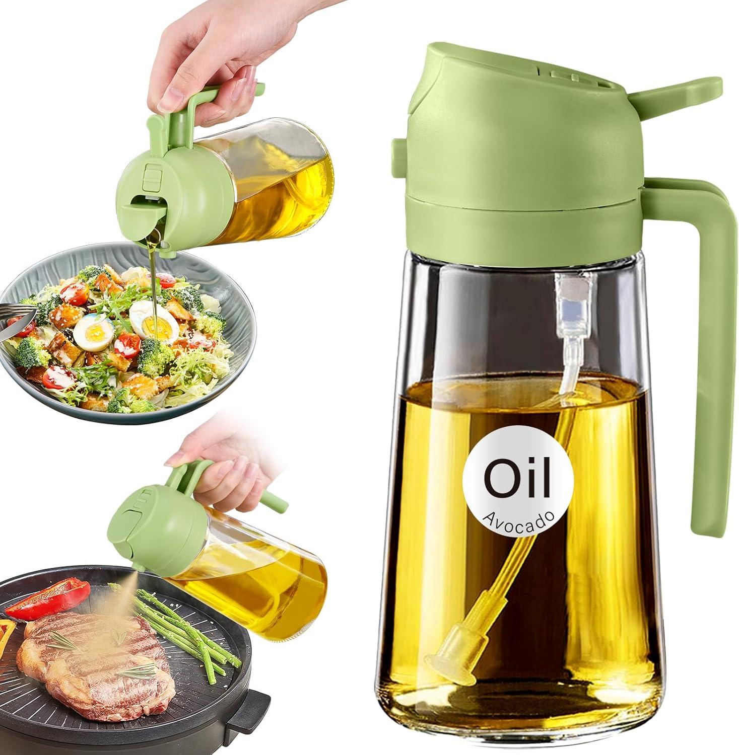 YRRAMATE 16oz vs. 2-in-1 Oil Dispenser: Green, Portion Control, Surprising Kitchen Use