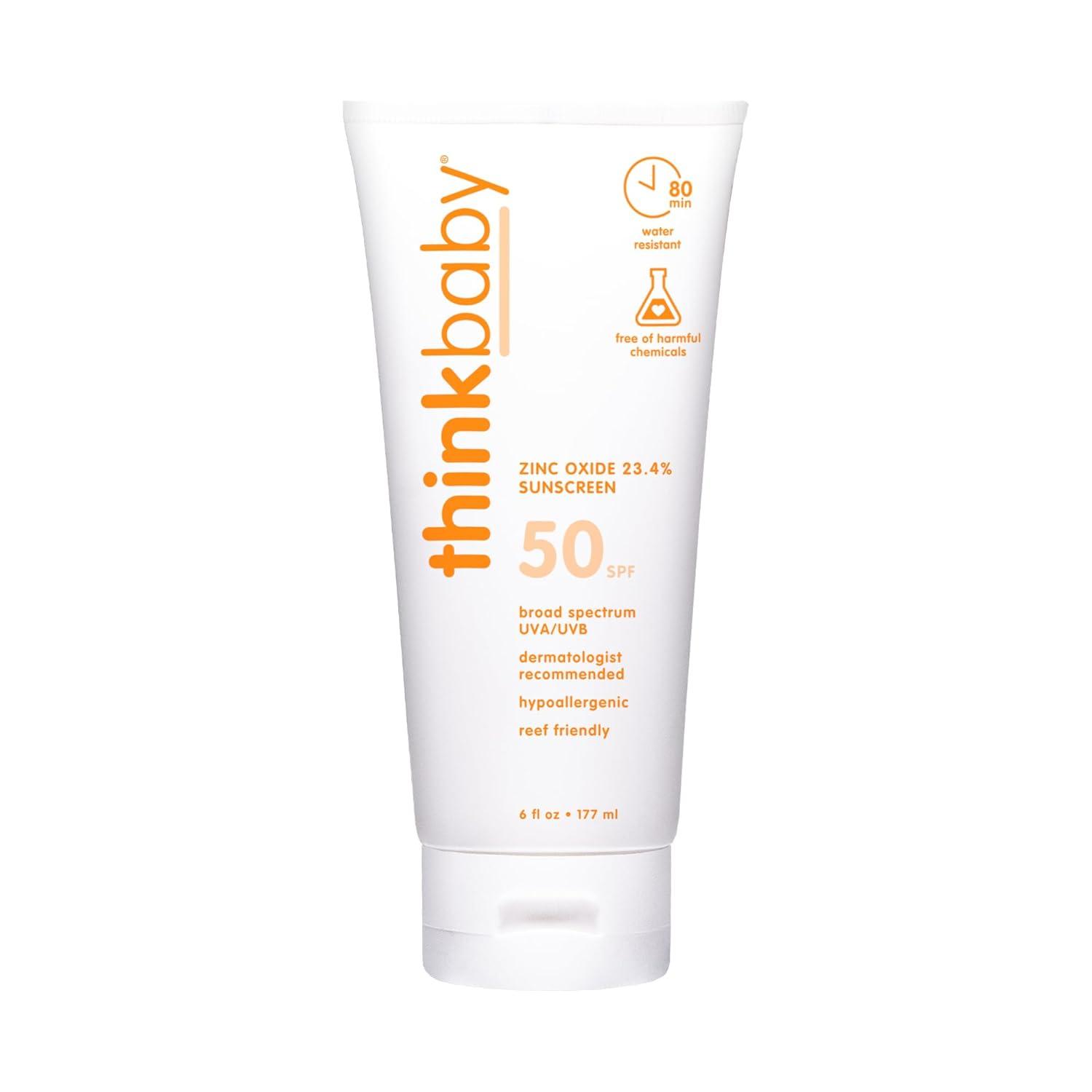 Thinkbaby SPF 50+ Baby Sunscreen: Surprising Tested Natural vs. Chemical Lotions for Safety