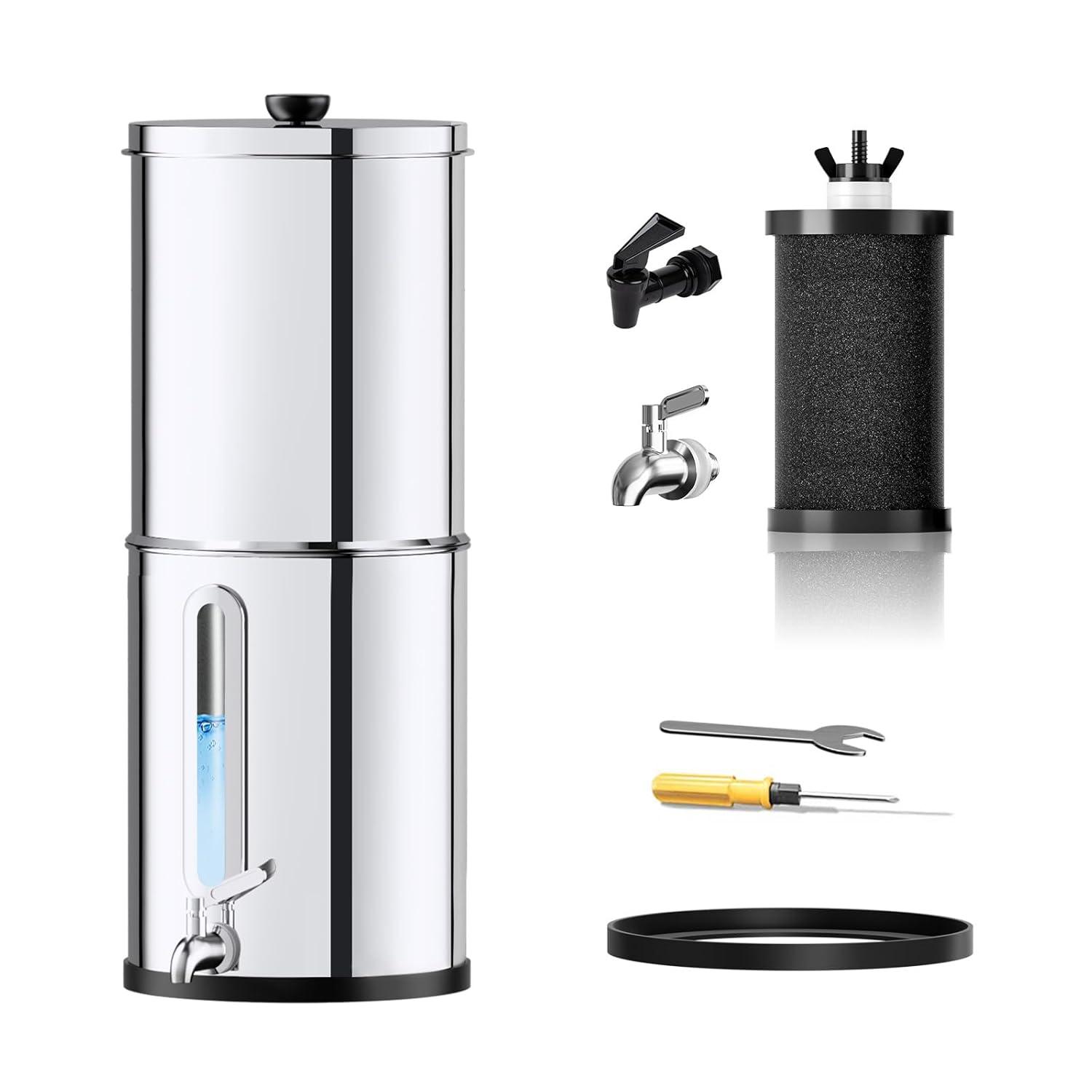 Countertop Showdown: 1G Gravity-Fed vs 18/8 Steel for Camping, Tested at 99.9% Chlorine Reduction