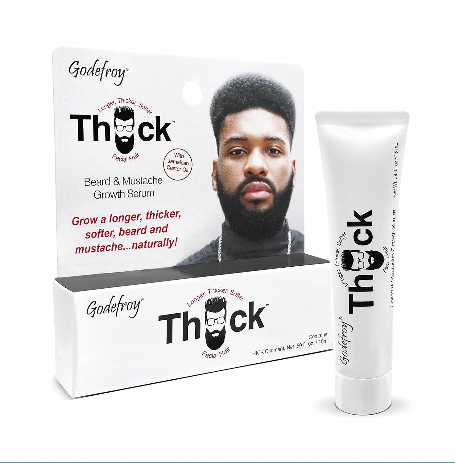 Godefroy Thick Beard Serum Tested for Ethnic Hair (15 ml) - Surprising Hold Secret