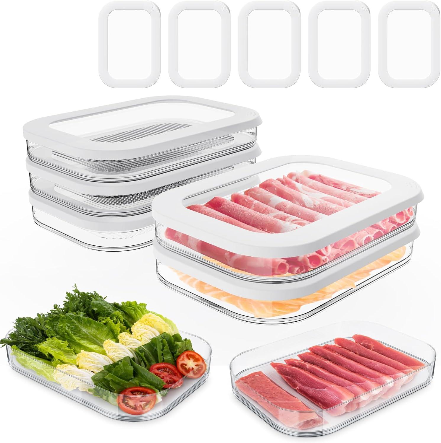 Surprising 6-Piece Stackable Food Storage Containers for Fridge Use