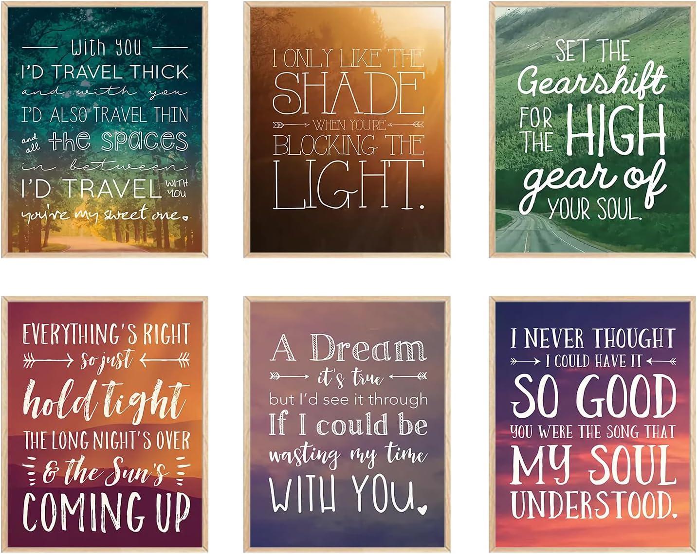 Showdown: FSZSEES Love Song Wall Art Set of 6 Tested for Modern Unframed Decor