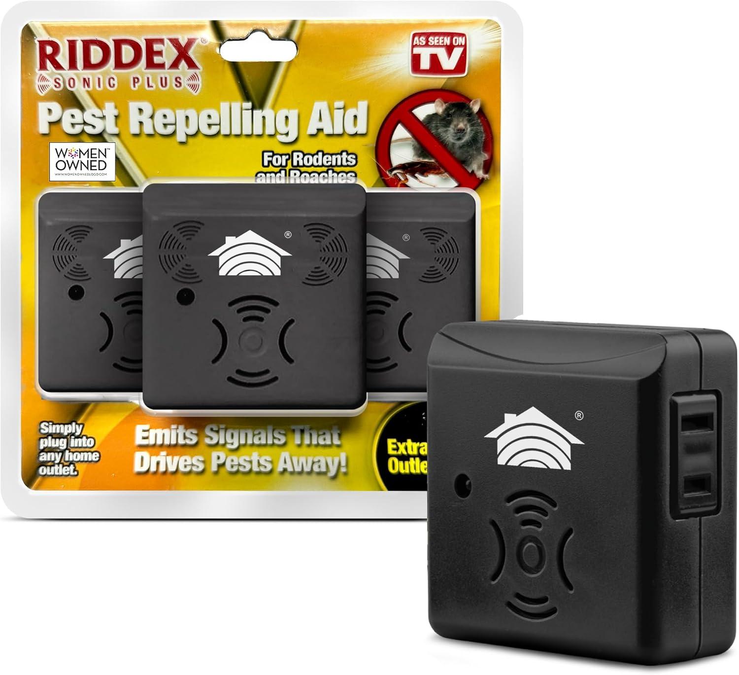 Seasonal Pest Defense Showdown: Riddex Sonic Plus Tested, Plug-in for Indoor Use, 3-Pack