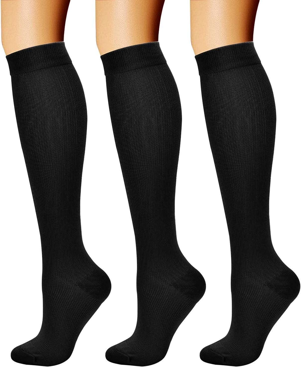 CHARMKING Compression Socks: Tested 15-20 mmHg & 3-Pair Comfort for Runners