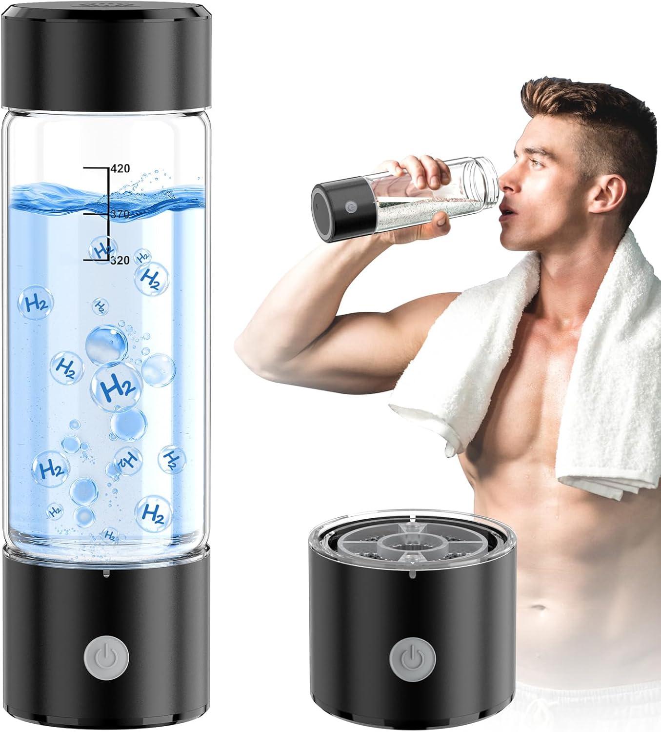 Portable Hydrogen Bottle vs 3Min SPE PEM Tech-Health Care Gift Showdown Tested for Travel