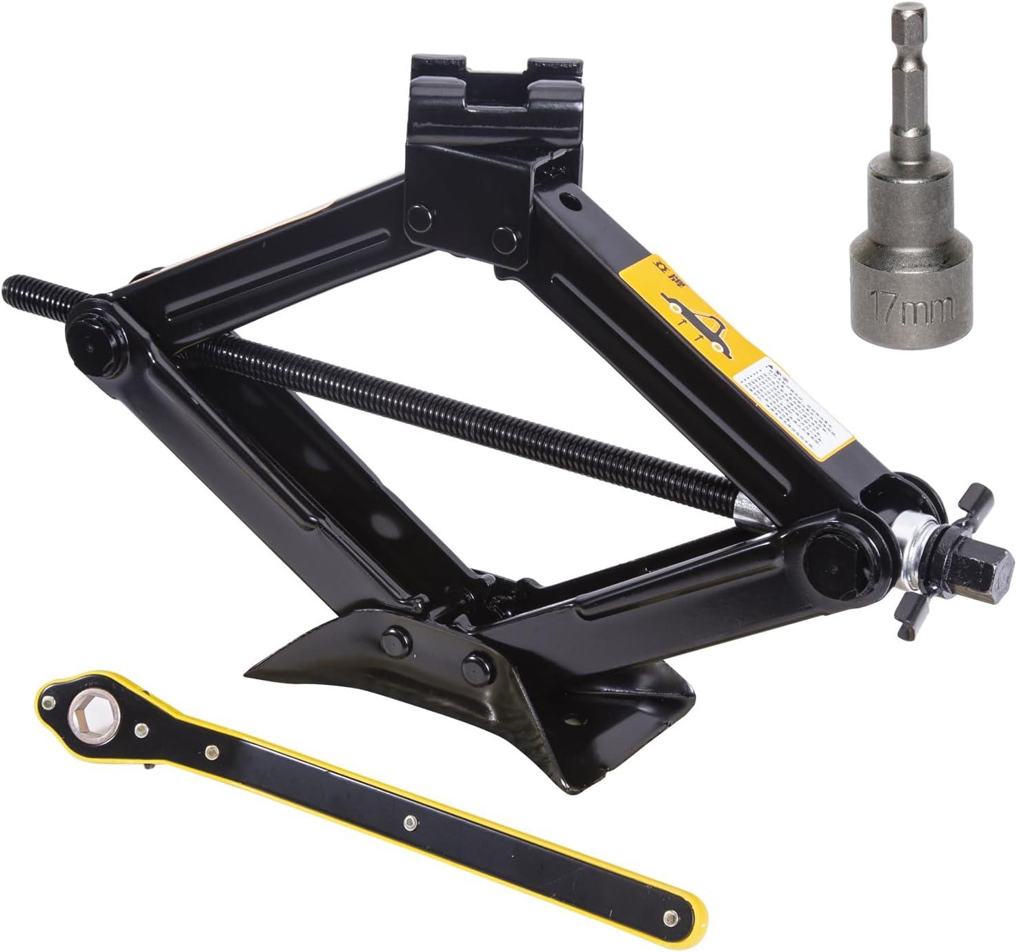 Car Jack Showdown: Scissor's Drill Adapter vs. Ratchet's Saving Strength Design