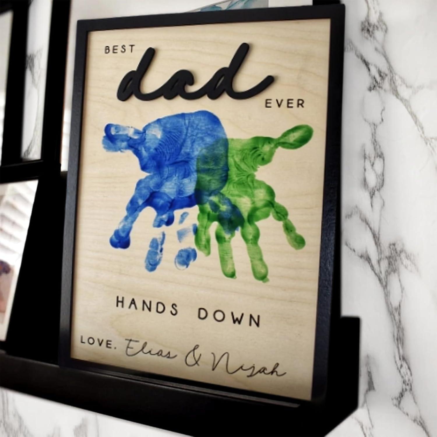 Father's Day Gift Showdown: Hands Down, DIY Handprint, Personalized from Kids, Tested Perfect Present