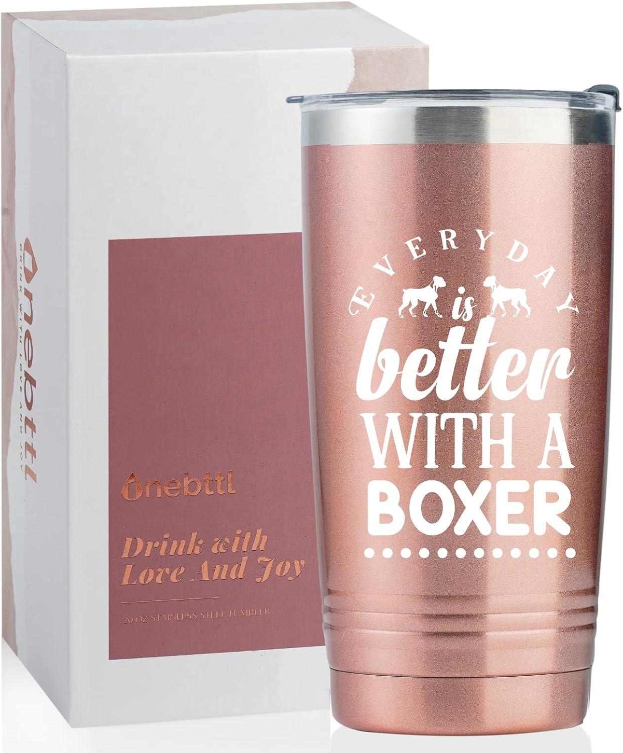 Surprising Insight: Boxer Dog Gifts Tested vs. 20oz Tumbler & Novelty Boxers