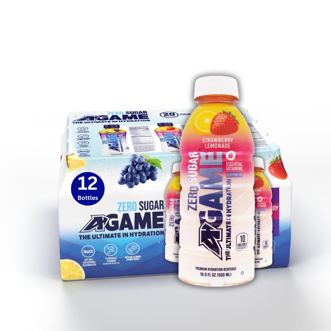 A-Game Zero Sugar Sports Drink: Surprising 8-Vitamin Boost, Tested for Gluten-Free
