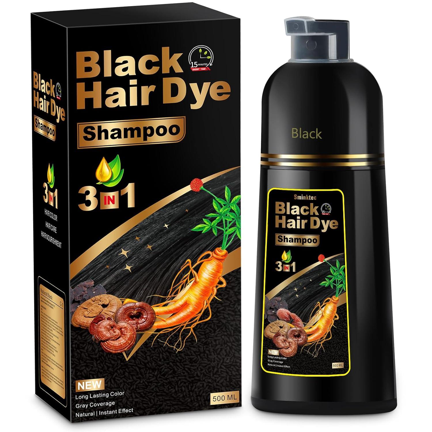 Herbal Ingredients vs. 3-in-1: Surprising Gray Hair Shampoo Showdown (Black)