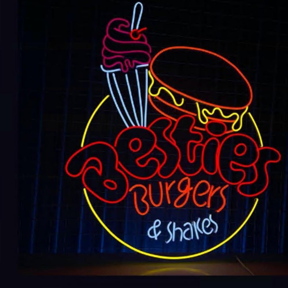 Surprising Showdown: 23-Inch Neon, Ice Cream LED, Custom Art for Foodie Decor