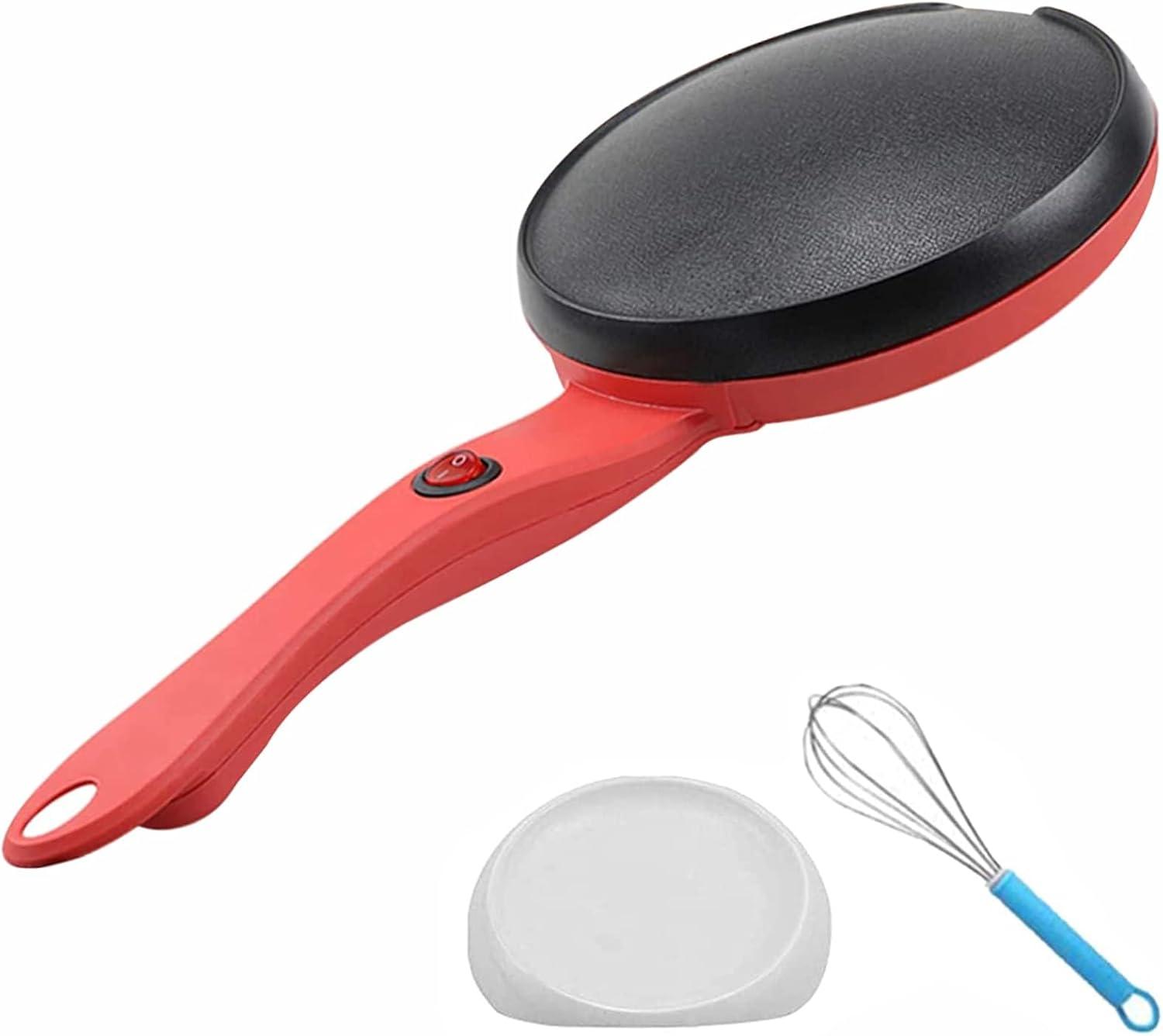Portable Crepe Maker vs Non-Stick Pan: Auto Temp & Batter Pot Tested (Quick & Easy Breakfast Prep)