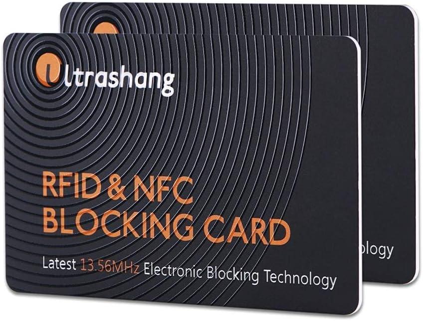 2Pcs RFID Blocking Card: Tested for Fuss-Free Wallet & Travel Security (Ver. 2.0)