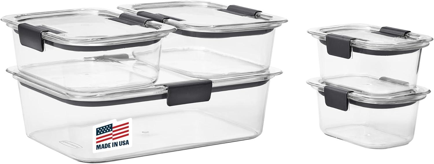 Tested: Rubbermaid Brilliance's Clear Lids... vs. Competitor's Leak-Proof [Feature] for Freezing?
