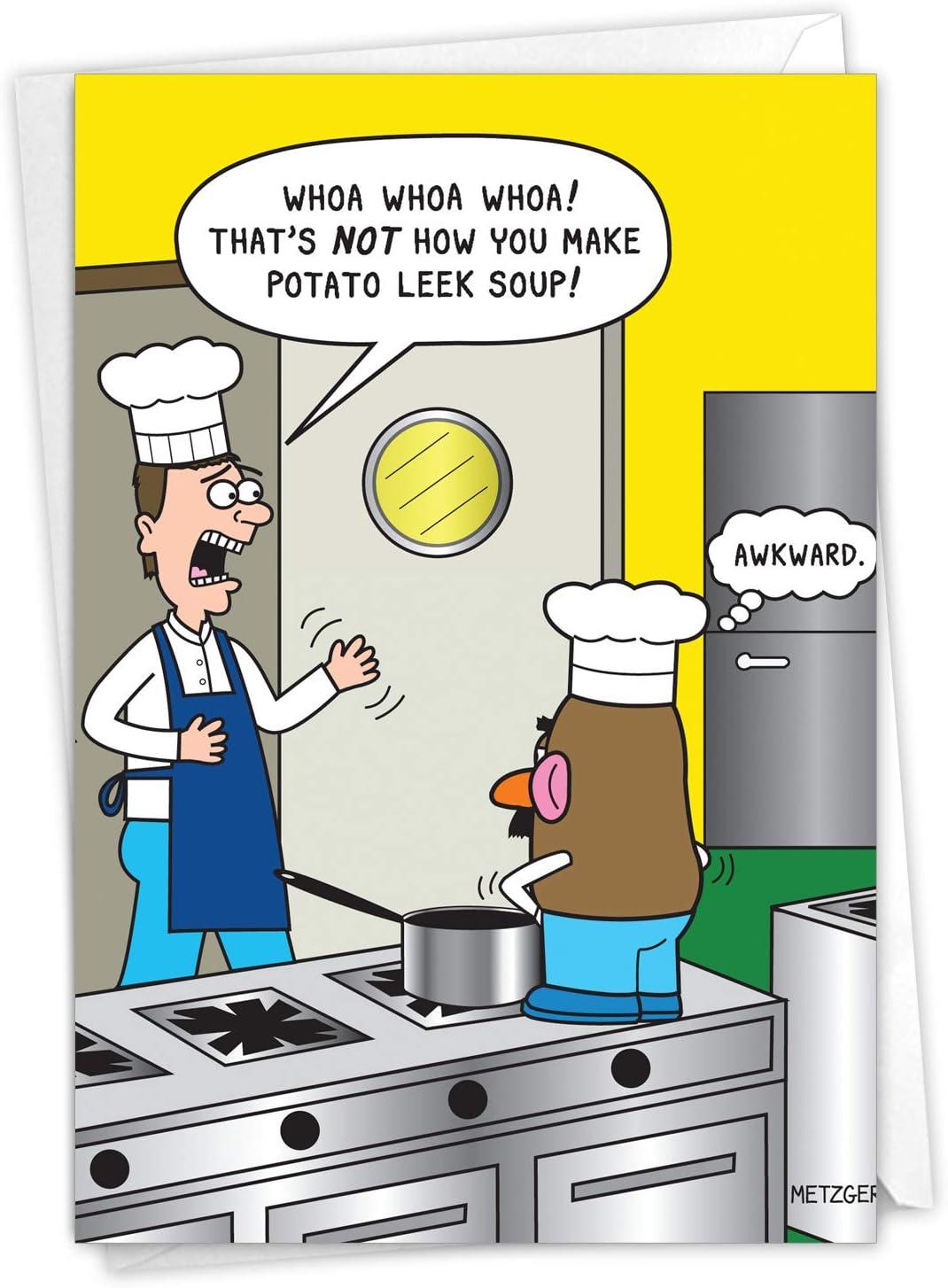 Surprising Choice: Hilarious Card + 5x7 Soup Envelope (Birthday 4448Z)