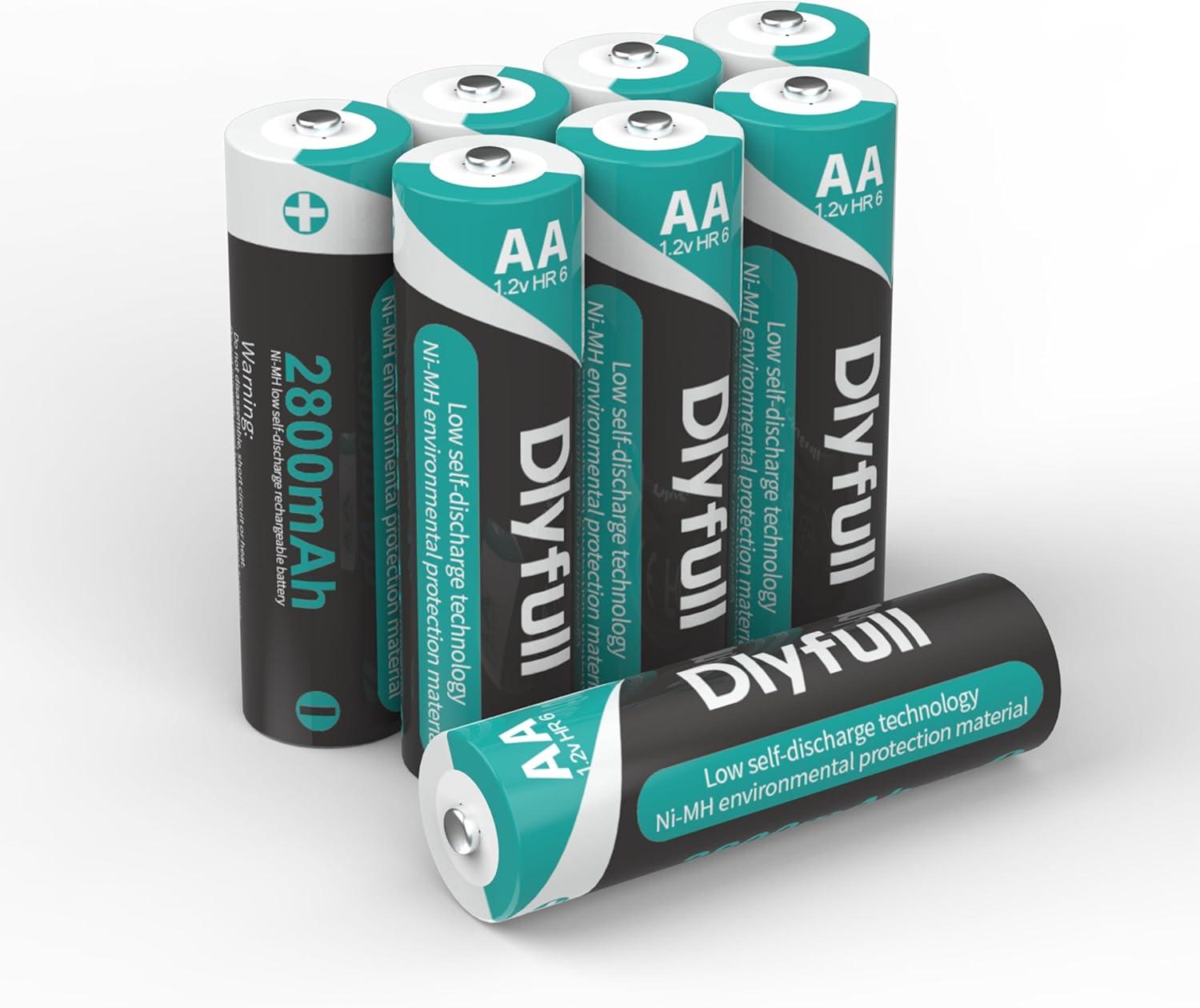Surprising Showdown: DLYFULL 2800mAh NiMH AA Batteries (Precharged) vs. Standard