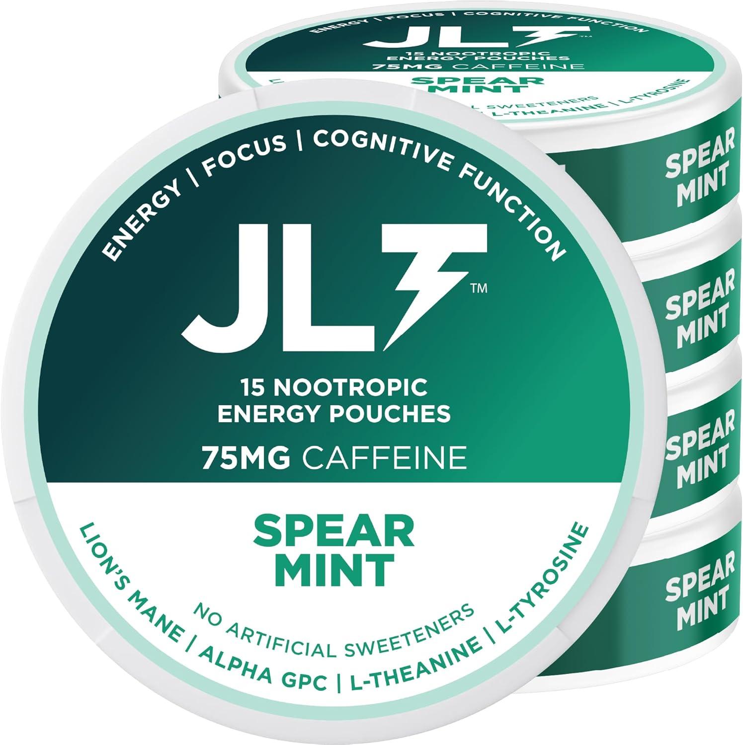 Compare JLT 75mg Caffeine Pouches (15/Can) With No Artificial Sweeteners