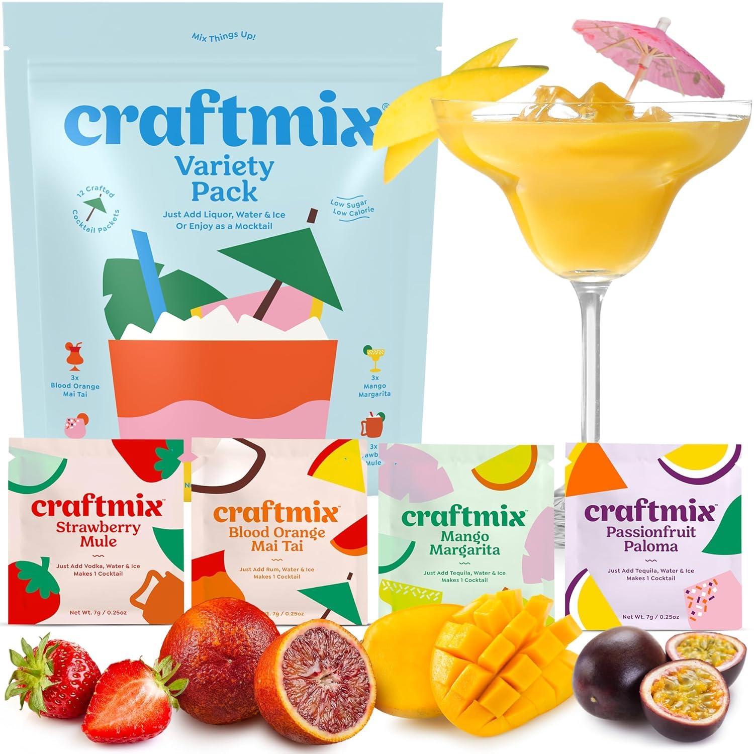 Best Cocktail Drink Mix - Craftmix Variety Pack Low-Sugar & Keto Review