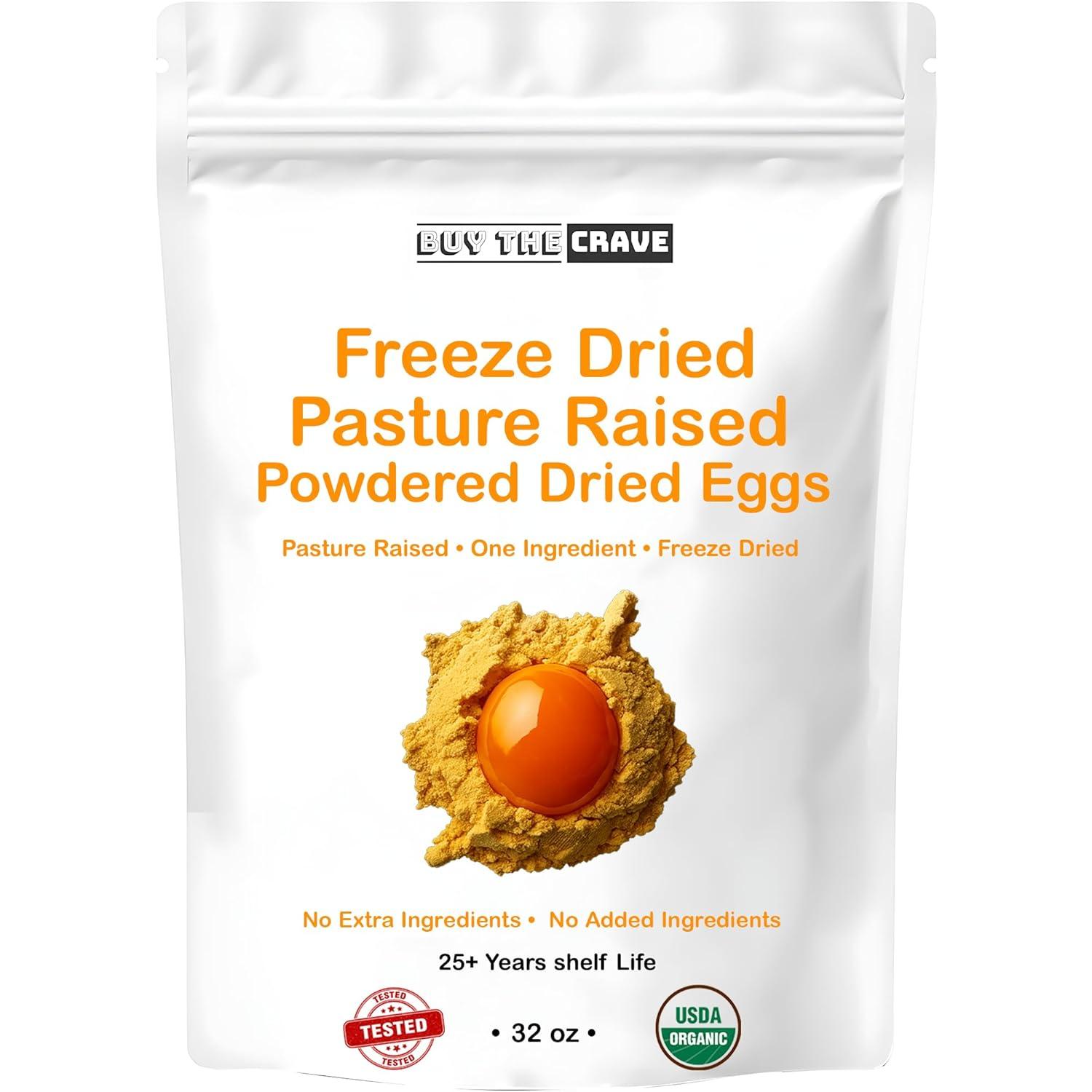 Best Emergency Food Supply - Freeze Dried Eggs 85 Servings 25+ Shelf Life