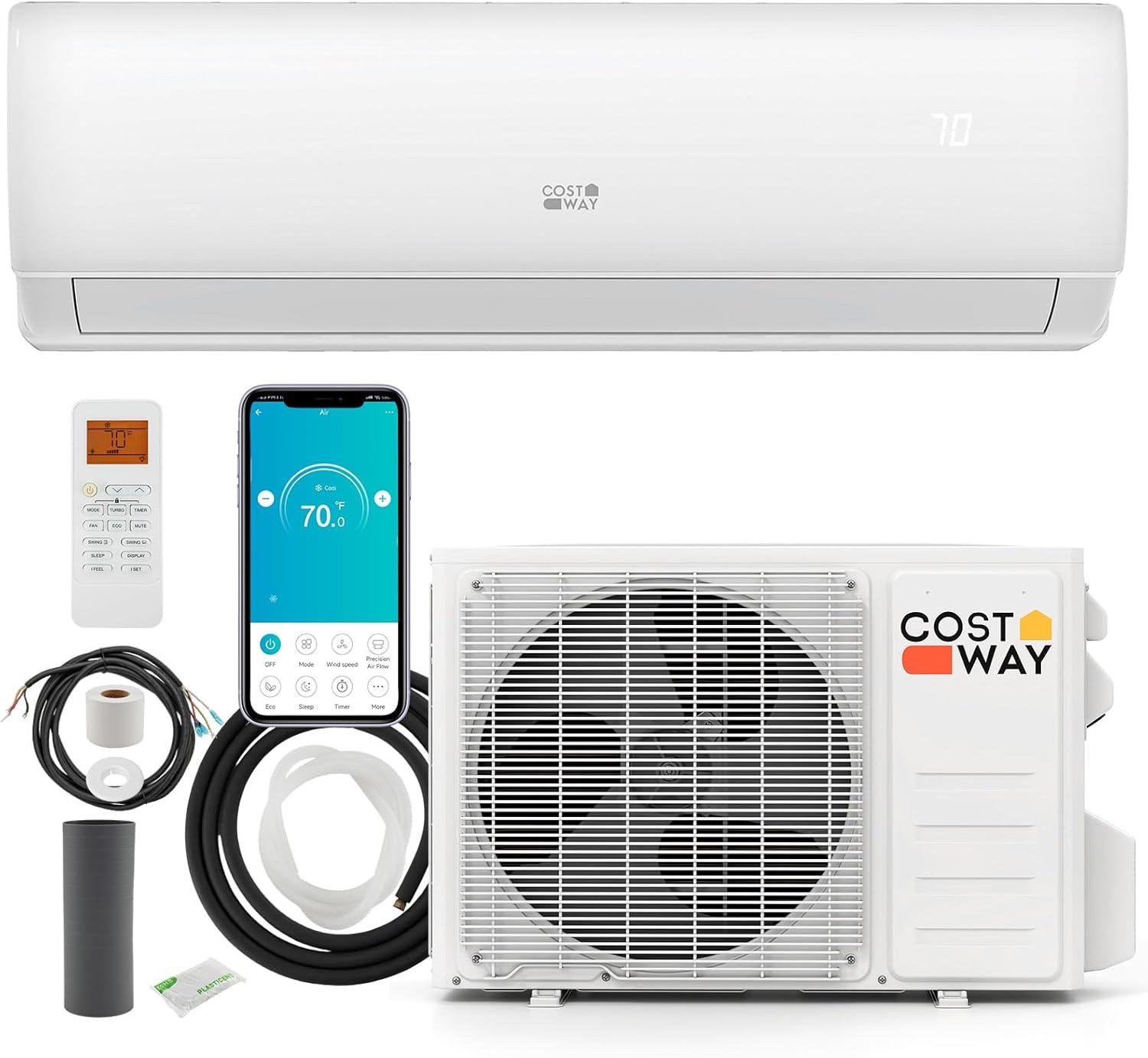 Best Mini Split Air Conditioner Review - COSTWAY 11500 BTU, SEER2, R32