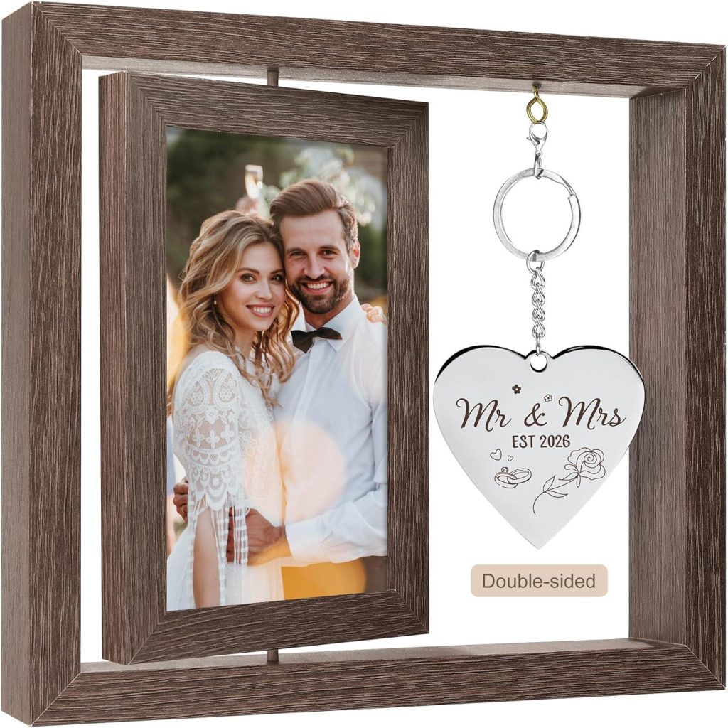 Best Top-Rated Personalized Wooden Rotating Frame with Pendant – HELORAY