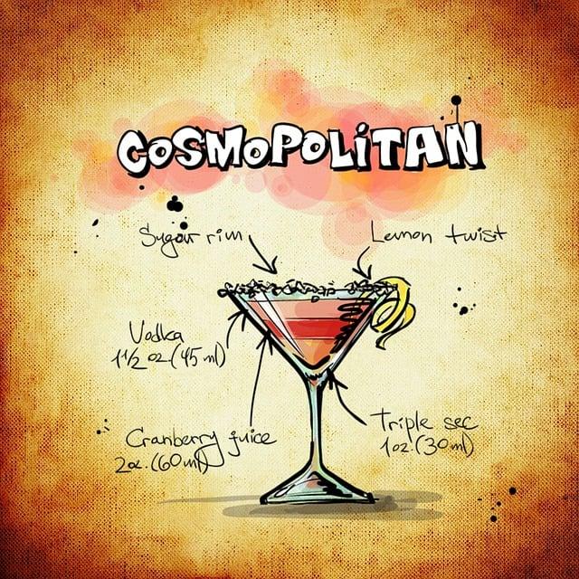 Best Cosmopolitan, Easy Home Bartending Recipe for Chilled Cosmopolitan
