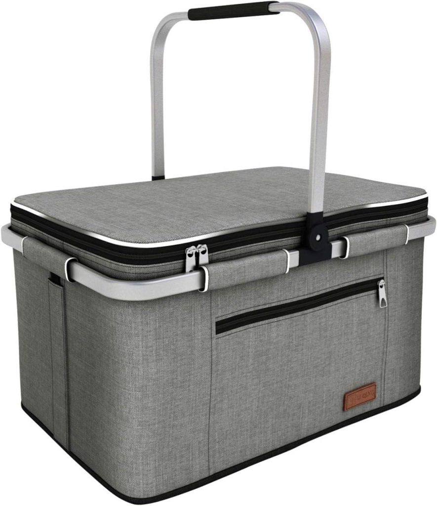 Best Picnic Basket – LIQING 35L Large Insulated Folding Picnic Basket Review