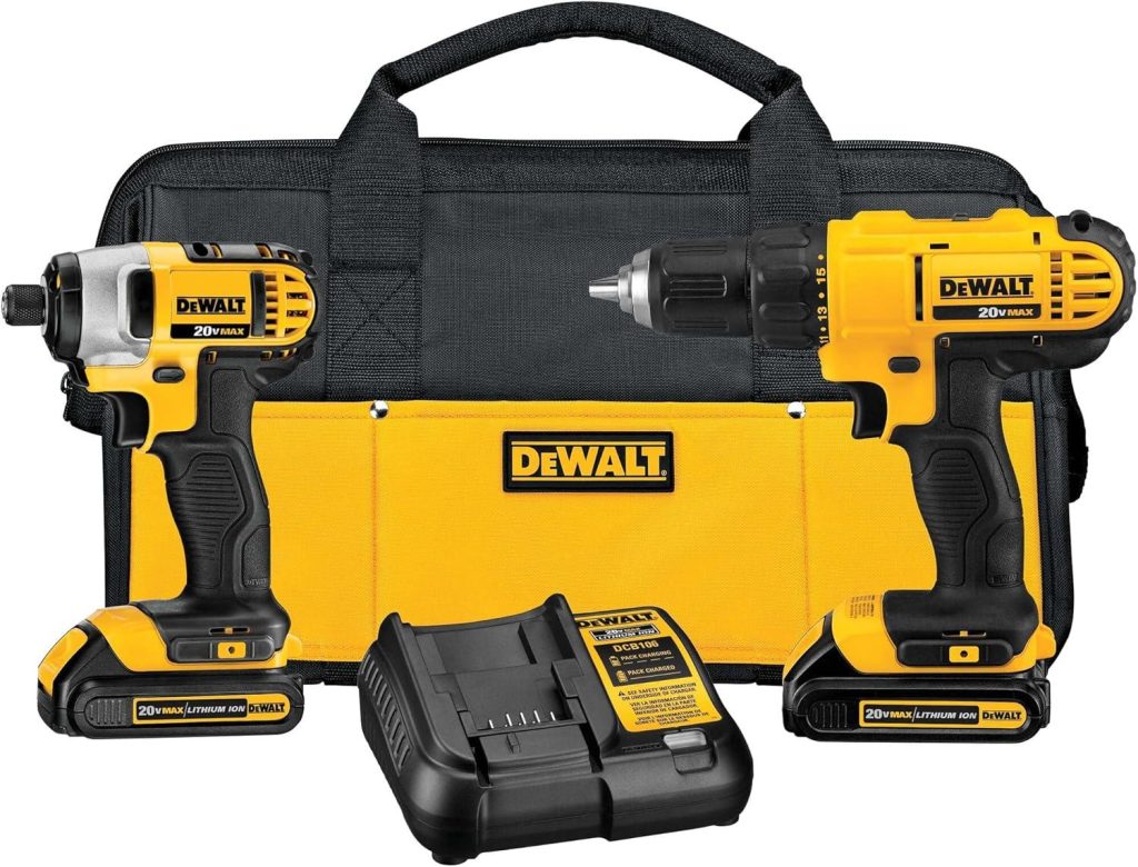 Best Power Tool Combo – DEWALT 20V MAX Drill & Impact Driver Review