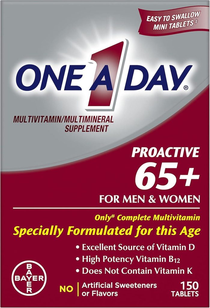 Best Multivitamin – One A Day Proactive 65+ Supplement Review