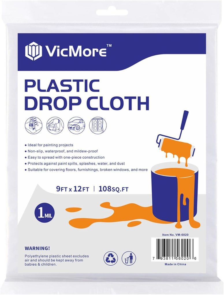 Best Drop Cloth – VicMore Clear Plastic Drop Cloth Review