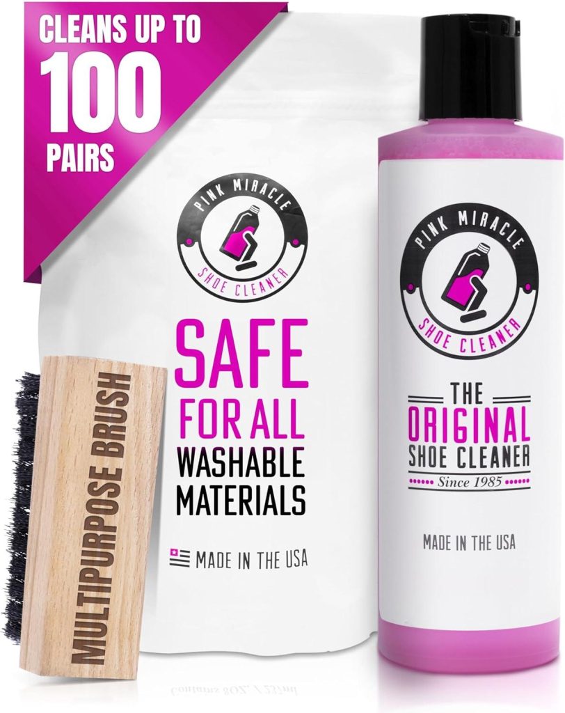 Best Shoe Cleaner – Pink Miracle Kit with Bottle and Brush Review