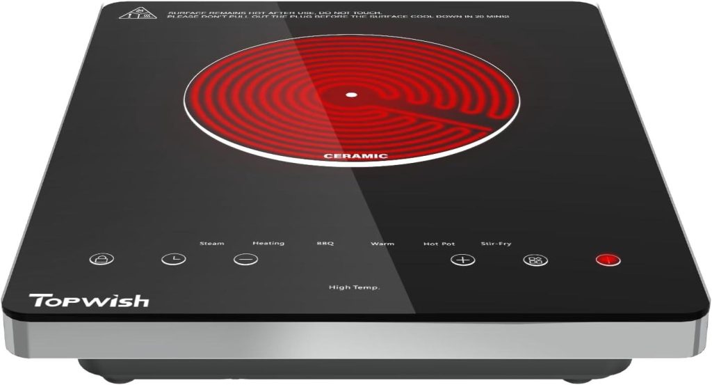 Best Electric Cooktop – TOPWISH 1300W Single Burner Review